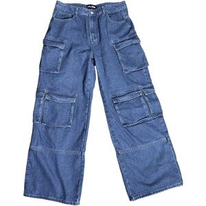 Fashion Nova Super Baggy High Rise Cargo Jeans 11